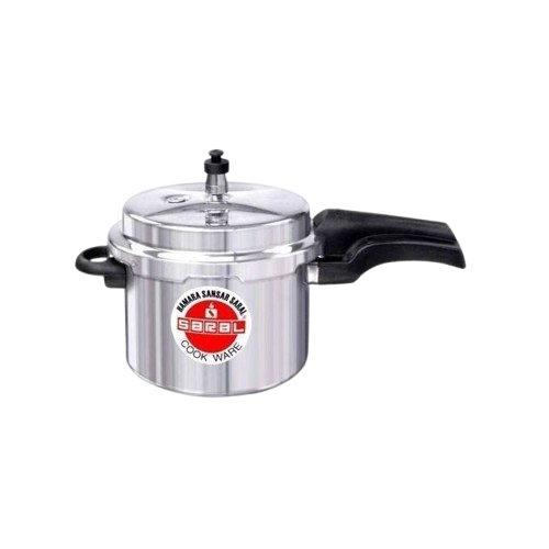 Share this product    Saral Heavy Aluminium Pressure Cooker-Explosion Proof+safety Valve